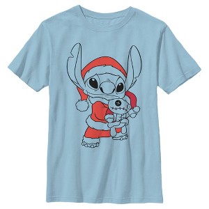 Boy's Lilo & Stitch Scrump and Santa T-Shirt - 1 of 4