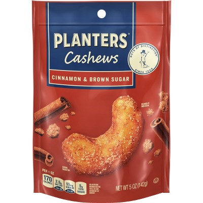 Planters Cinnamon Brown Sugar Cashews - 5oz : Target