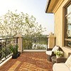 VINGLI Interlocking Deck Tiles, Anti-Slip Wood Tiles for All Weather, Outdoor Flooring for Patio, Poolside, 27 Pcs 11.8” x 11.8” - 4 of 4