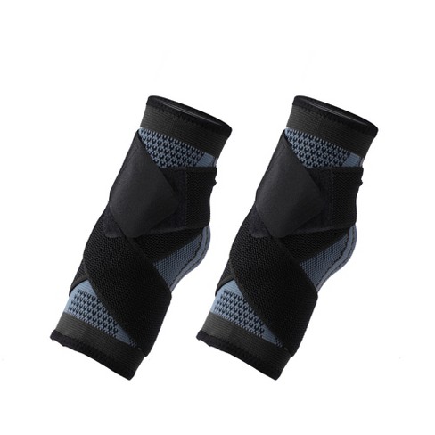 Unique Bargains Ankle Brace Achilles Tendon Wrap Support Adjustable Ankle  Compression Sleeve Socks 1 Pair : Target