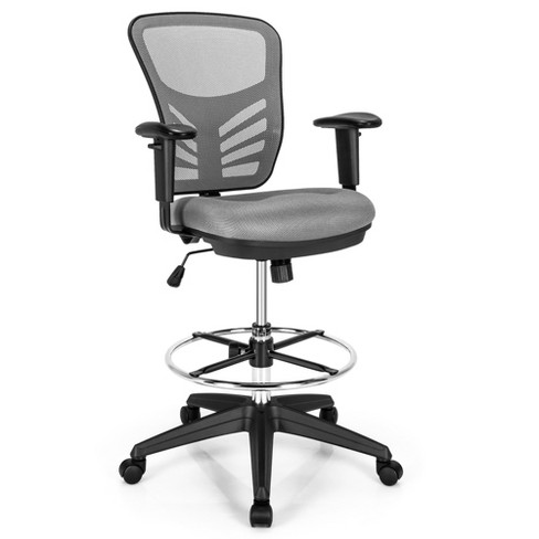 Costway Tall Office Chair Adjustable Height W/lumbar Support Flip Up Arms :  Target