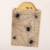 Big Dot of Happiness Creepy Spiders Kraft Brown Paper Treat Bags, Halloween Individual Candy Snack Favors, Greaseproof Sandwich Cookie Bags - 25 Count - 2 of 4
