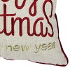 ChicFurnit Bed Pillows Merry Christmas Pillow Velvet Decor Pillow with Hidden Zipper Cotton Pillows for Living Room Decoration, Gold, 20"*1"*20" - 4 of 4