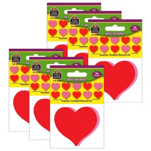 Teacher Created Resources® Hearts Mini Accents, 36 Per Pack, 6 Packs - 1 of 2