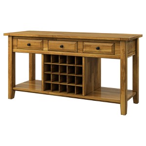 South Hill Sideboard Buffet With Wine Rack - Bark - Inspire Q, Brown