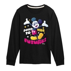 Boys' - Disney - Mickey Point To The Future Long Sleeve Graphic T-Shirt - 1 of 4