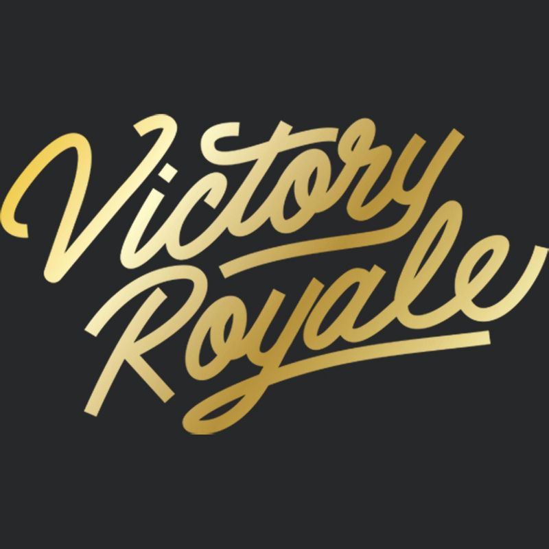 Women's Fortnite Victory Royale Gold Script Racerback Tank Top, 2 of 5