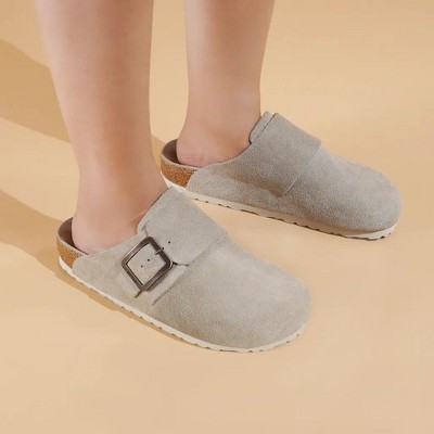 Женские сабо Aerothotic Atlas Genuine Leather Clogs for Women with Arch Support, Grey — фото 3