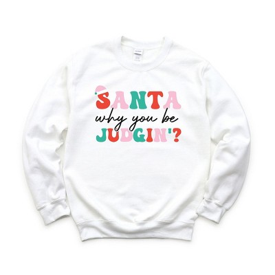 Simply Sage Market Women's Graphic Sweatshirt Santa Judgin