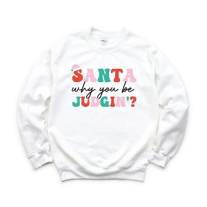Simply Sage Market Women's Graphic Sweatshirt Santa Judgin - 1 of 2
