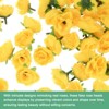 Unique Bargains Silk Plastic Small Faux Rose Artificial Flower Heads 1.2 inch - 2 of 4