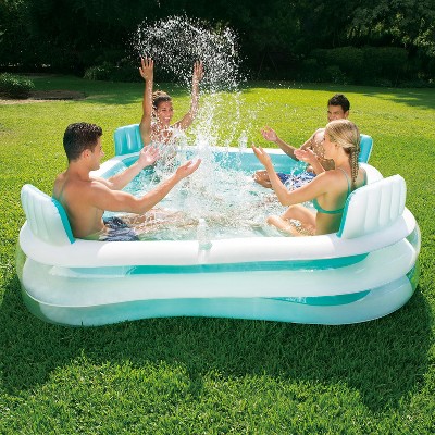 Bestway Swim Center Family Fun Paddling Pool Garden Summer Inflatable Spa Seats 