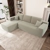 Racxily Cloud Sectional Sofa, L-Shape Chaise Modular Couch with Deep Seat for Living Room & Bedroom - 3 of 4