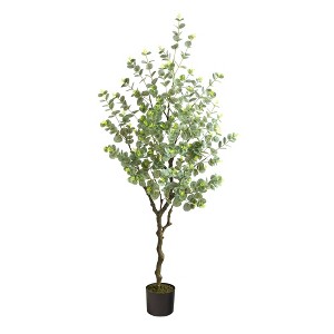 Nearly Natural 4.5-ft Eucalyptus Artificial Tree - 1 of 4