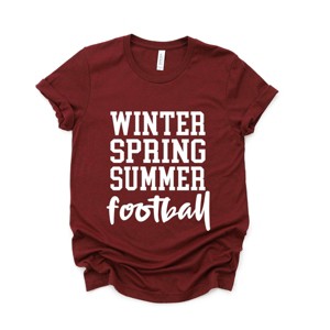 Simply Sage Market Winter Spring Summer Football Short Sleeve Tee - 1 of 4