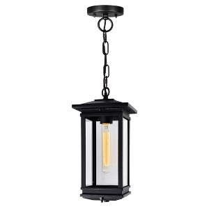CWI Lighting,Oakwood 1 Light Outdoor Black Pendant - 1 of 4