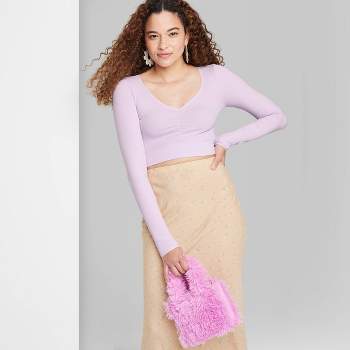 Women's Lace Corset Tank Top - Wild Fable™ Violet Lace S : Target