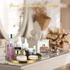 Attop 3 Pack 12 Inch Gold Stainless Steel Round Tray Decor Dressing Table Jewelry Cosmetics for Coffee Table Bathroom Dessert Christmas Gift - 4 of 4
