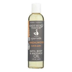 Soothing Touch Sandalwood Rich and Bath, Body, and Massage Oil - 8 fz - 1 of 4