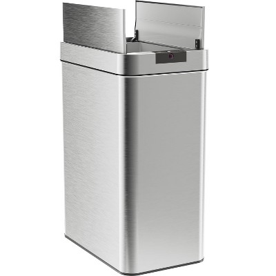 hOmeLabs Automatic Trash Can for Kitchen - Garbage Can with No Touch Motion Sensor Butterfly Lid and Infrared Technology with AC Power Adapter