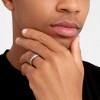 Adornia Men's Tarnish Resistant Rhodium Plated 5mm Eternity Band - 2 of 4
