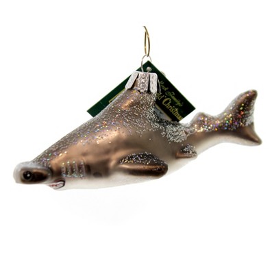 Old World Christmas 2.0" Hammerhead Shark Fish Ocean Ornament  -  Tree Ornaments