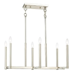 Livex Lighting Alpine 6 - Light Chandelier in  Polished Nickel - 1 of 4