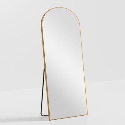 Dovelina Loebel Solid Wood Arch Wall Mirror