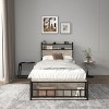 NicBex Twin Size Wooden Platform Bed with Storage Headboard & Shelf/Drawers,Modern Small Bed Frame for Bedroom,Kids Room - 2 of 4