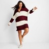 Women's Long Sleeve Rugby Mini Sweater Dress - Future Collective - image 3 of 3