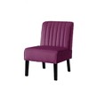 CAVINAS Velvet Upholstered Accent Chair with Minimalist Design,Modern Armless Chairs with Solid Wood Legs for Bedroom,Reading Room,2PC - 3 of 4