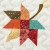 Collections Etc Fall Leaves Star Patchwork Scalloped Edge Pillow Sham Set - 3 of 3