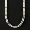 Ross-Simons 4.5-5.5mm Cultured Pearl 2-Strand Necklace With 4.80 ct. t.w. Multi-Gemstones in 18kt Gold Over Sterling - 2 of 3