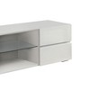55.25" MDF Modern TV Console with 4 Drawers, 1 Glass Shelf and Wire Management for TVs up to 60 Inches for Living Room - 4 of 4