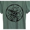 Women's - Instant Message - Skeleton Cowboy with Moon Short Sleeve Graphic T-Shirt - 2 of 4