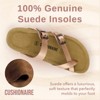 CUSHIONAIRE Luna Cork Footbed Women's Sandals-Comfortable Slip-On Slides with Adjustable Straps & Memory Foam|Beach Essential Summer Sandals for Women - 3 of 4