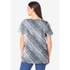 Roaman's Women's Plus Size Ultimate V Neck Tee - 3 of 4
