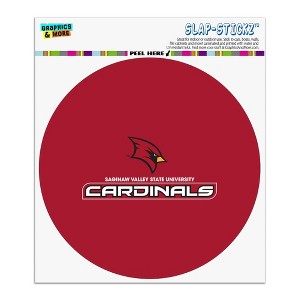 Saginaw Valley State Cardinals Logo Automotive Car Window Locker Circle Bumper Sticker - 1 of 4