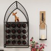 Boersma Sailboat Shaped Wine Cabinet Rack, 2 Piece Display Rack, Freestanding Wine Cabinet with Bottle Storage, Spirits and Wine Home Bar, Kitchen - 3 of 4