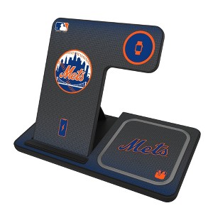 MLB National League Teams Linen 15-Watt 3 in 1 Charging Station - 1 of 4