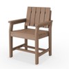 Hyleory Modern HDPE Outdoor Dining Armchair, Weather-Resistant Patio Chair with Classic Slat Back - 2 of 4