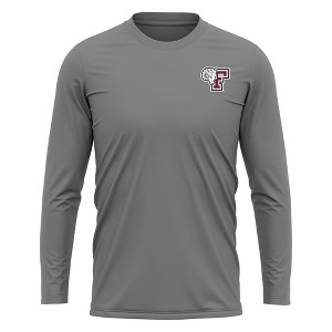 Fordham University Adult Sport Long Sleeve Left Chest Logo, Athletic Heather - 1 of 4