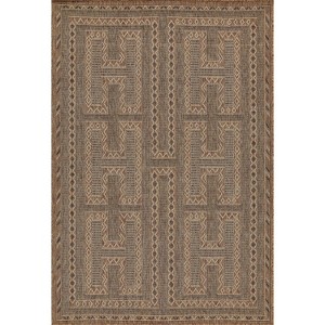 Momeni Hampton Gian Machine Loomed Indoor/Outdoor Rug Natural - 1 of 4