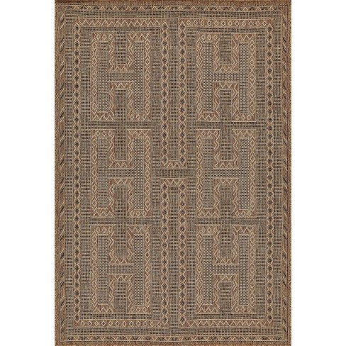 Momeni Hampton Gian Machine Loomed Indoor/Outdoor Rug Natural - image 1 of 4