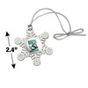 Slippery Rock Secondary Logo Metal Snowflake Christmas Tree Holiday Ornament - 3 of 3