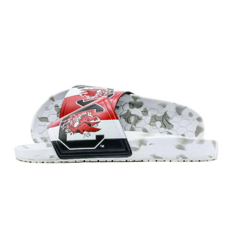 NCAA South Carolina Gamecocks Slydr Pro White Sandals - Red , 3 of 8
