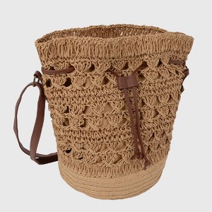 Anna-Kaci Women's Bohemian - Style Crochet Shoulder Bag - 1 of 4