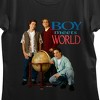 Boy Meets World Globe Group Art Crew Neck Short Sleeve Women's Black T-shirt - image 2 of 3