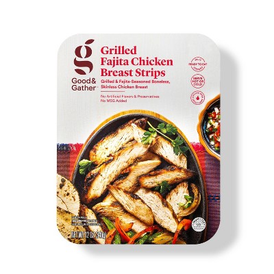 Grilled Fajita Chicken Breast Strips - 12oz - Good &#38; Gather&#8482;