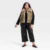 Women's Faux Fur Vest - A New Day™ Tan - 3 of 3